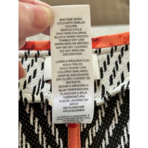 Chico’s Open Front Embroidered Jacket Size 2P Petite (US 12P) Boho Floral Accent - Picture 7 of 7